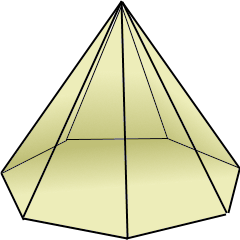 Siebeneckige Pyramide