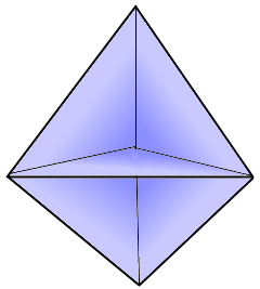 Dreieckige Doppelpyramide