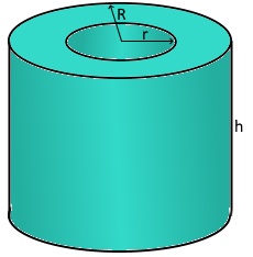 Hollow cylinder calculator and formula